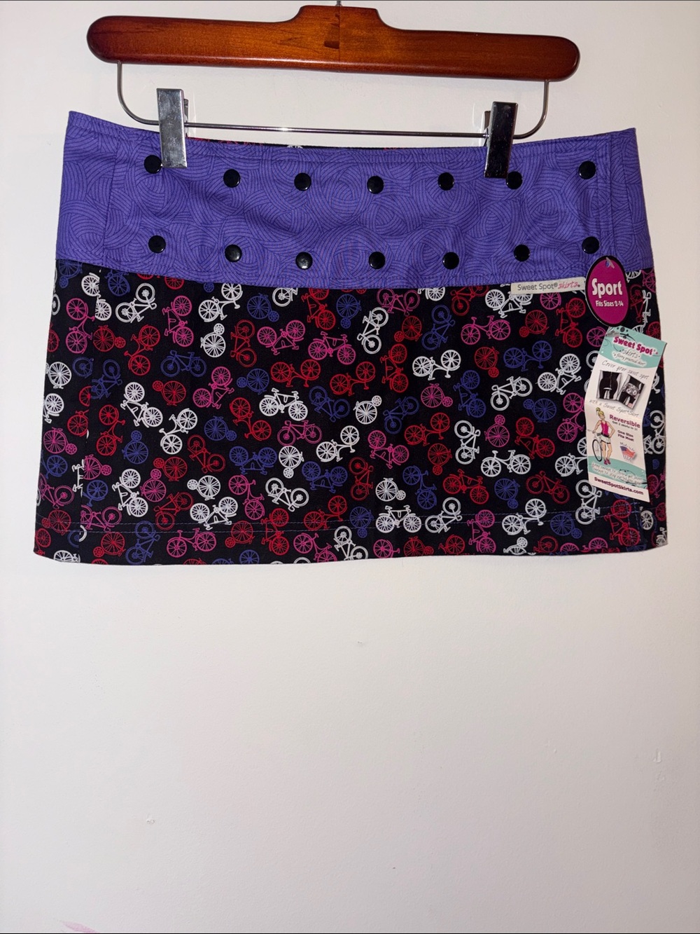 Reversible/Adjustable Mini Skirt Multi Design For Bikers Sweet Spot Spots